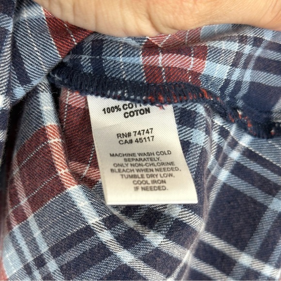 Natural Reflections plaid button down - Picture 4 of 5
